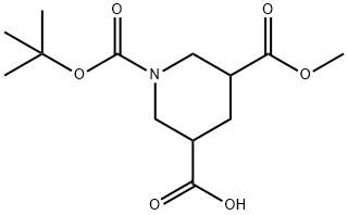 1-(tert-butoxycarbonyl)-3-methylpiperidine-3,5-dicarboxylic acid