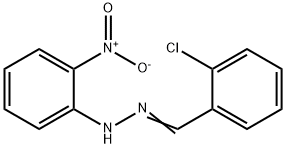 (1E)-1-(2-chlorobenzylidene)-2-(2-nitrophenyl)hydrazine,19263-80-0,结构式