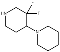 3',3'-difluoro-1,4'-bipiperidine dihydrochloride Struktur