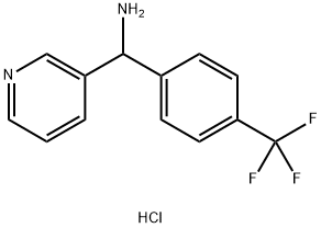 pyridin-3-yl[4-(trifluoromethyl)phenyl]methanamine dihydrochloride, 1951440-02-0, 结构式