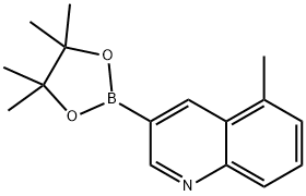 5-methyl-3-(4,4,5,5-tetramethyl-1,3,2-dioxaborolan-2-yl)quinoline,1952262-07-5,结构式