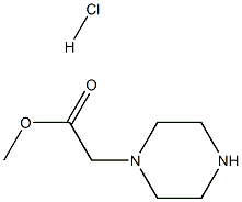 Piperazin-1-yl-acetic acid methyl ester hydrochloride,196192-08-2,结构式
