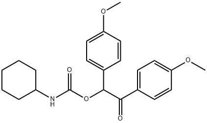 1,2-Bis(4-methoxyphenyl)-2-oxoethyl Cyclohexylcarbamate|环己基氨基甲酸1,2-双(4-甲氧基苯基)-2-氧乙酯