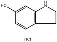 Indolin-6-ol hydrochloride 化学構造式