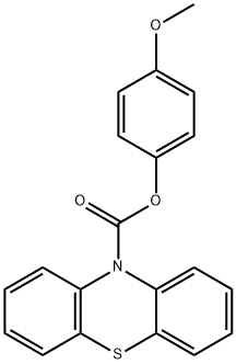 4-methoxyphenyl 10H-phenothiazine-10-carboxylate Struktur