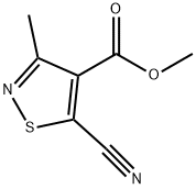 Methyl 5-cyano-3-methylisothiazole-4-carboxylate Structure