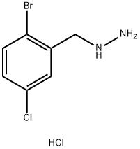 (2-Bromo-5-chlorobenzyl)hydrazine Dihydrochloride Structure