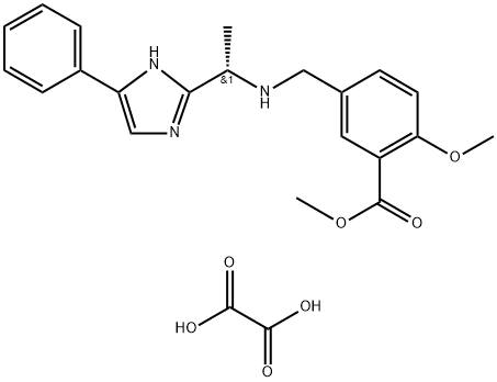 2046303-09-5 (S)-methyl 2-methoxy-5-(((1-(4-phenyl-1H-imidazol-2-yl)ethyl)amino)methyl)benzoate oxalate