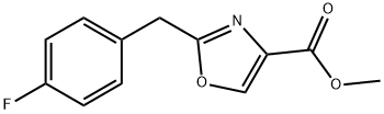 Methyl 2-(4-Fluorobenzyl)oxazole-4-carboxylate Struktur