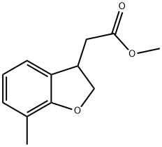 Methyl 7-Methyl-2,3-dihydrobenzofuran-3-acetate Structure