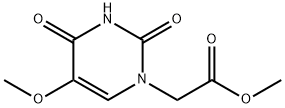 5-Methoxyuracil-1-yl acetic acid methyl ester Structure