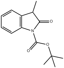 1H-INDOLE-1-CARBOXYLIC ACID, 2,3-DIHYDRO-3-METHYL-2-OXO-, 1,1-DIMETHYLETHYL ESTER 化学構造式