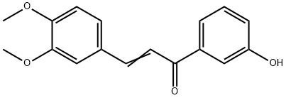 (E)-3-(3,4-dimethoxyphenyl)-1-(3-hydroxyphenyl)prop-2-en-1-one Structure