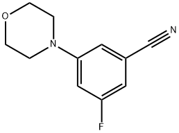 3-FLUORO-5-(4-MORPHOLINYL)-BENZONITRILE Structure