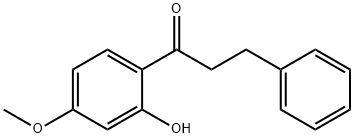 2'-hydroxy-4' methoxydihydrochalcone Struktur