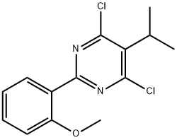 4,6-Dichloro-5-isopropyl-2-(2-methoxyphenyl)pyrimidine Structure
