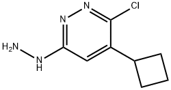 3-chloro-4-cyclobutyl-6-hydrazinylPyridazine Structure
