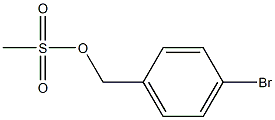 Benzenemethanol, 4-bromo-, methanesulfonate
 化学構造式