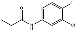 N-(3-chloro-4-fluorophenyl)propionamide,24109-05-5,结构式