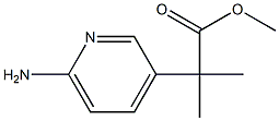 methyl 2-(6-aminopyridin-3-yl)-2-methylpropanoate 化学構造式