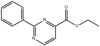 2-苯基嘧啶-4-羧酸乙酯, 253769-50-5, 结构式