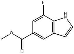 Methyl 7-fluoro-1H-indole-5-carboxylate Structure