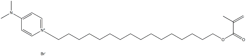 Pyridinium,4-(dimethylamino)-1-[16-[(2-methyl-1-oxo-2-propenyl)oxy]hexadecyl]-,bromide Structure