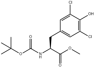 (S)-methyl 2-((tert-butoxycarbonyl)amino)-3-(3,5-dichloro-4-hydroxyphenyl)propanoate Structure