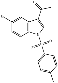 1-(5-Bromo-1-Tosyl-1H-Indol-3-Yl)Ethanone Structure