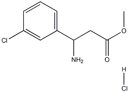 Methyl b-amino-3-chloro-benzenepropanoate HCl Structure
