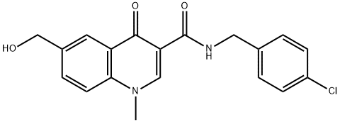 n4氯苯甲基6羥甲基1甲基4氧亞基14二氫喹啉3甲酰胺