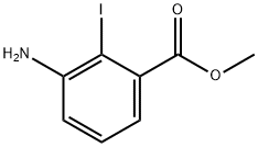3-Amino-2-iodobenzoic acid methyl ester, 283173-76-2, 结构式