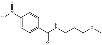 4-nitro-N-(3-methoxypropyl)benzamide Struktur