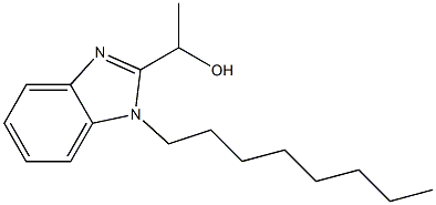 1-(1-octyl-1H-benzimidazol-2-yl)ethanol Struktur