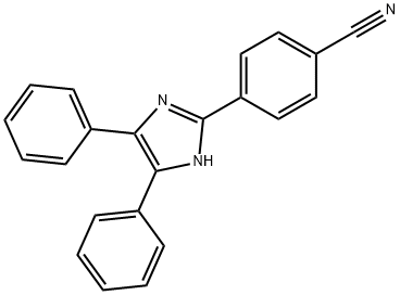 4-(4,5-Diphenyl-1H-imidazol-2-yl)benzonitrile Structure