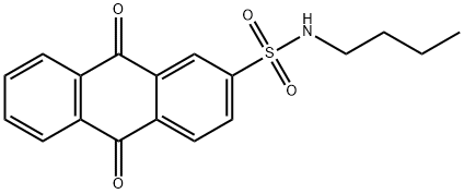 N-butyl-9,10-dihydro-9,10-dioxo-2-Anthracenesulfonamide Structure