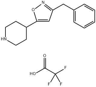 3-Benzyl-5-(piperidin-4-yl)isoxazole 2,2,2-trifluoroacetate|