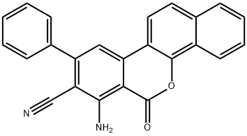 7-Amino-6-oxo-9-phenyl-6H-dibenzo[c,h]chromene-8-carbonitrile Structure