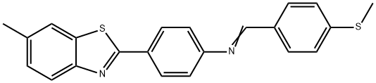 4-(6-methyl-1,3-benzothiazol-2-yl)-N-[4-(methylsulfanyl)benzylidene]aniline|