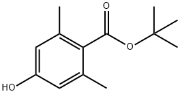 4-ヒドロキシ-2,6-ジメチル安息香酸TERT-ブチル 化学構造式