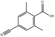 4-Cyano-2,6-dimethylbenzoic acid 化学構造式
