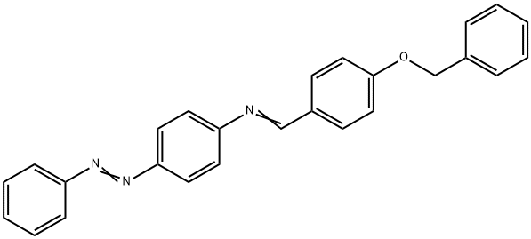 N-{(E)-[4-(benzyloxy)phenyl]methylidene}-4-[(E)-phenyldiazenyl]aniline Struktur