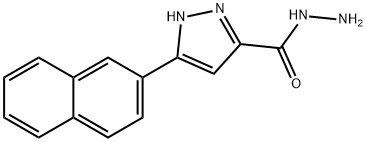 5-Naphthalen-2-yl-2H-pyrazole-3-carboxylic acid hydrazide Structure