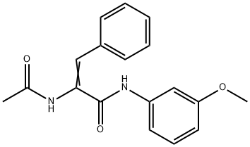 (2Z)-2-(acetylamino)-N-(3-methoxyphenyl)-3-phenylprop-2-enamide Structure