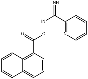 N-((1-naphthoyl)oxy)picolinimidamide Structure