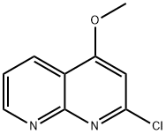 2-氯-4-甲氧基-1,8-萘啶 结构式