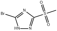 5-bromo-3-(methylsulfonyl)-1H-1,2,4-triazole Struktur