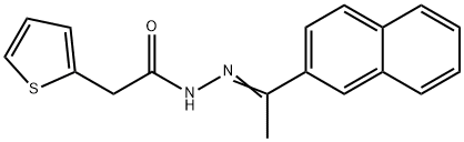 N'-[(1Z)-1-(naphthalen-2-yl)ethylidene]-2-(thiophen-2-yl)acetohydrazide,315226-60-9,结构式