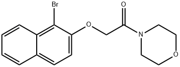 2-[(1-bromonaphthalen-2-yl)oxy]-1-(morpholin-4-yl)ethanone|