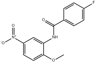 4-fluoro-N-(2-methoxy-5-nitrophenyl)benzamide,316142-42-4,结构式